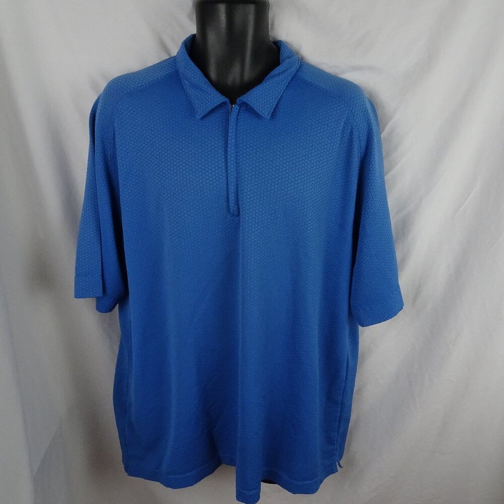 Nike Men Blue Polo Golf 1/4 Zip Shirt Size XL